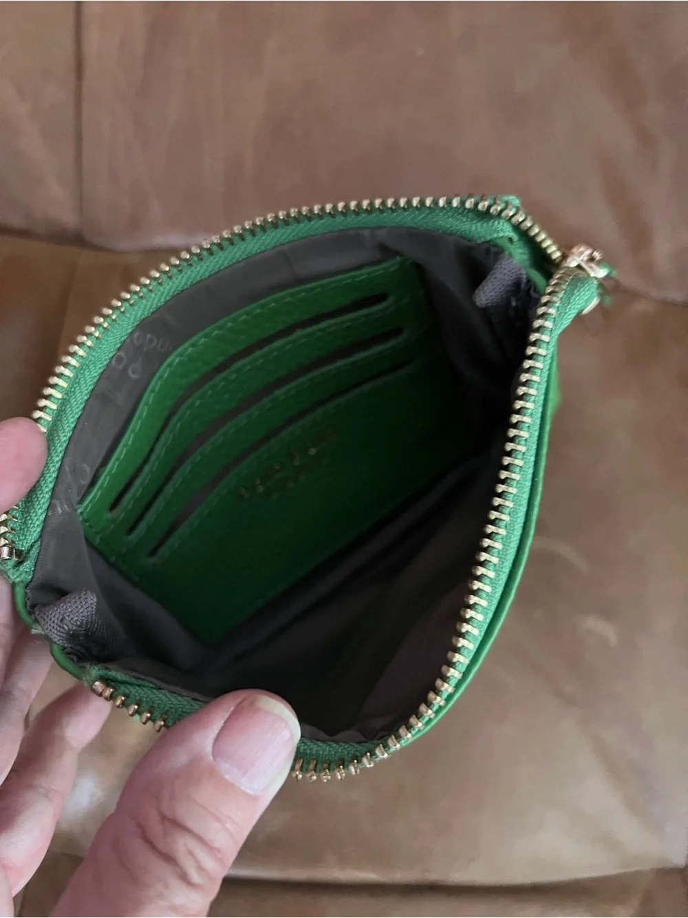 Pom Pom London Chelsea Coin Purse Frog Green